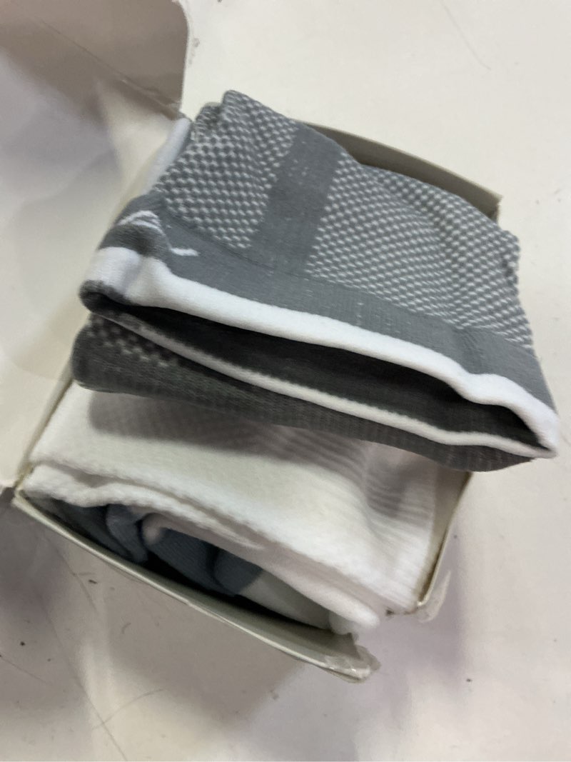 Condition photo showing Good Condition for fitrell 3 pairs compression socks for women and men 20-30mmhg-circulation support socks large-x-large black+white+grey