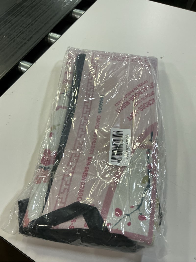 Condition photo showing Good Condition for BALAPET Portable Mahjong Mat with Playing Instructions for Learning, Chinoiserie Plum Blossom Style Mahjong Mat for Table, Anti-Slip Noise Reduction Table Mat Cover for Board & Tile Games(Pink)