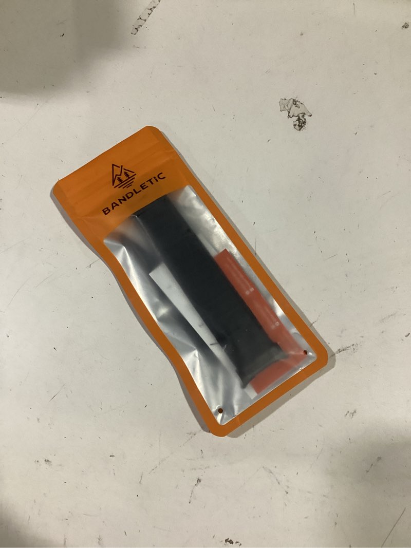 Condition photo showing New/Like New for Bandletic Compatible with Galaxy Watch Ultra Bands for Men, Rugged Stretchy Nylon Compatible with Samsung Galaxy Watch Ultra Band 47mm 2025/2024, Soft Wide Sport Loop Strap with G-Hook, All Black