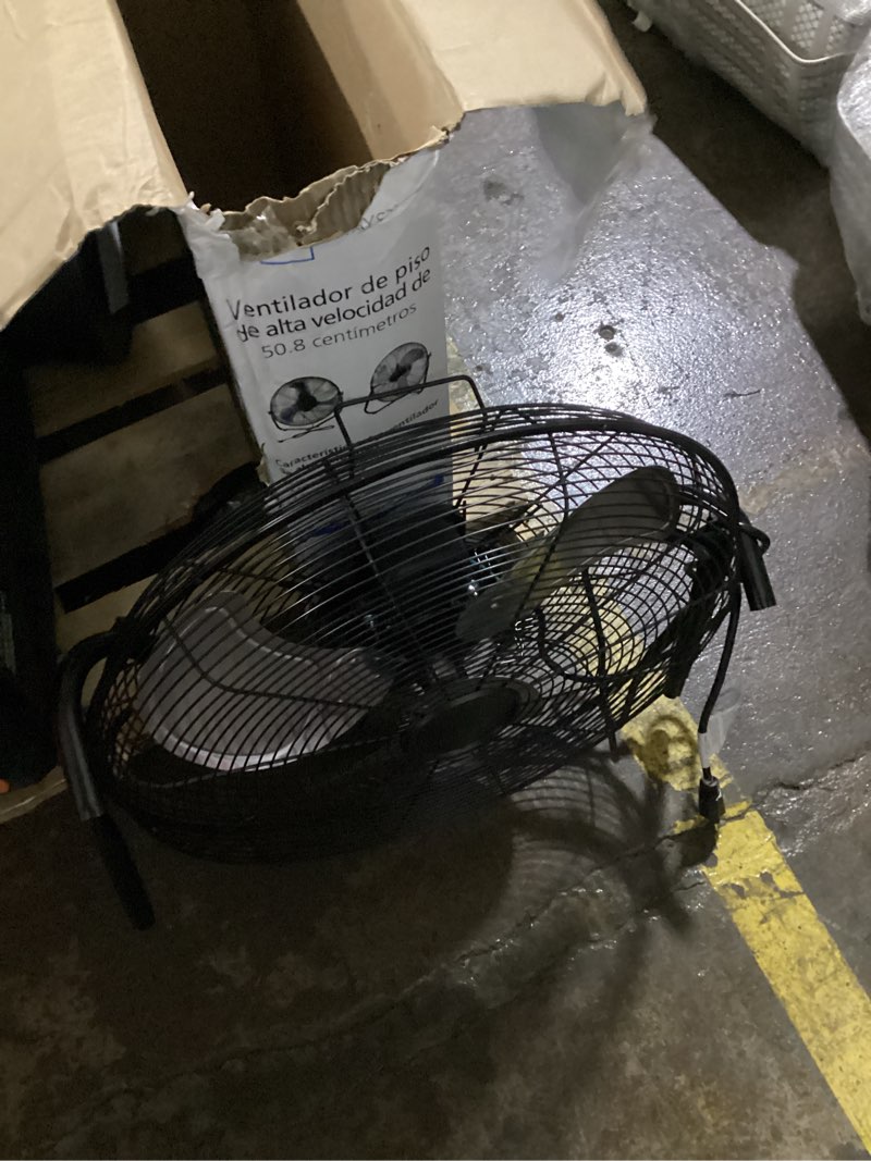Condition photo showing Good Condition for mainstays sfc1-500b 20 in high velocity floor fan, black