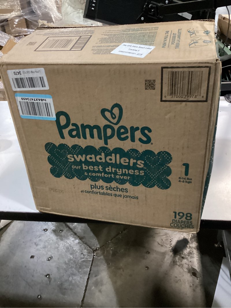 Condition photo showing New/Like New for pampers swaddlers diapers size 1  198 count (select for more options)