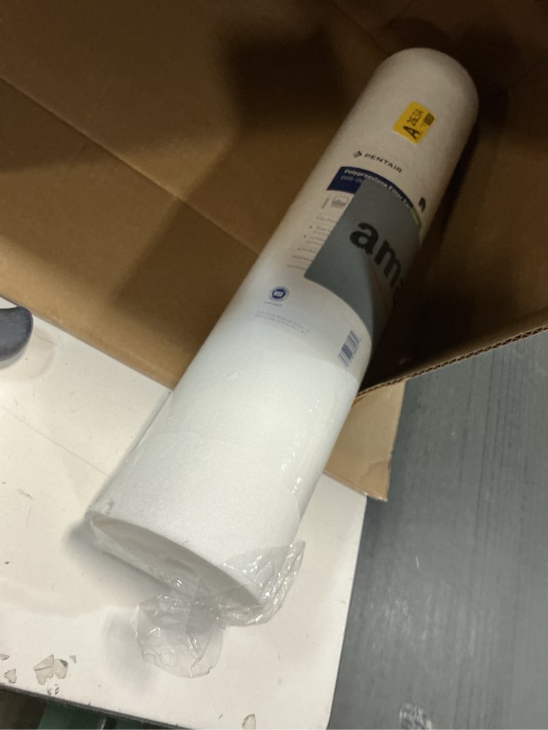 Condition photo showing Good Condition for Pentair Pentek DGD-2501-20 Big Blue Water Filter, 20-Inch Whole House Sediment Filter Cartridge Replacement, Dual-Gradient Density Spun Polypropylene, 20" x 4.5", 1 Micron, Pack of 1, White Pack of 1 1 micron