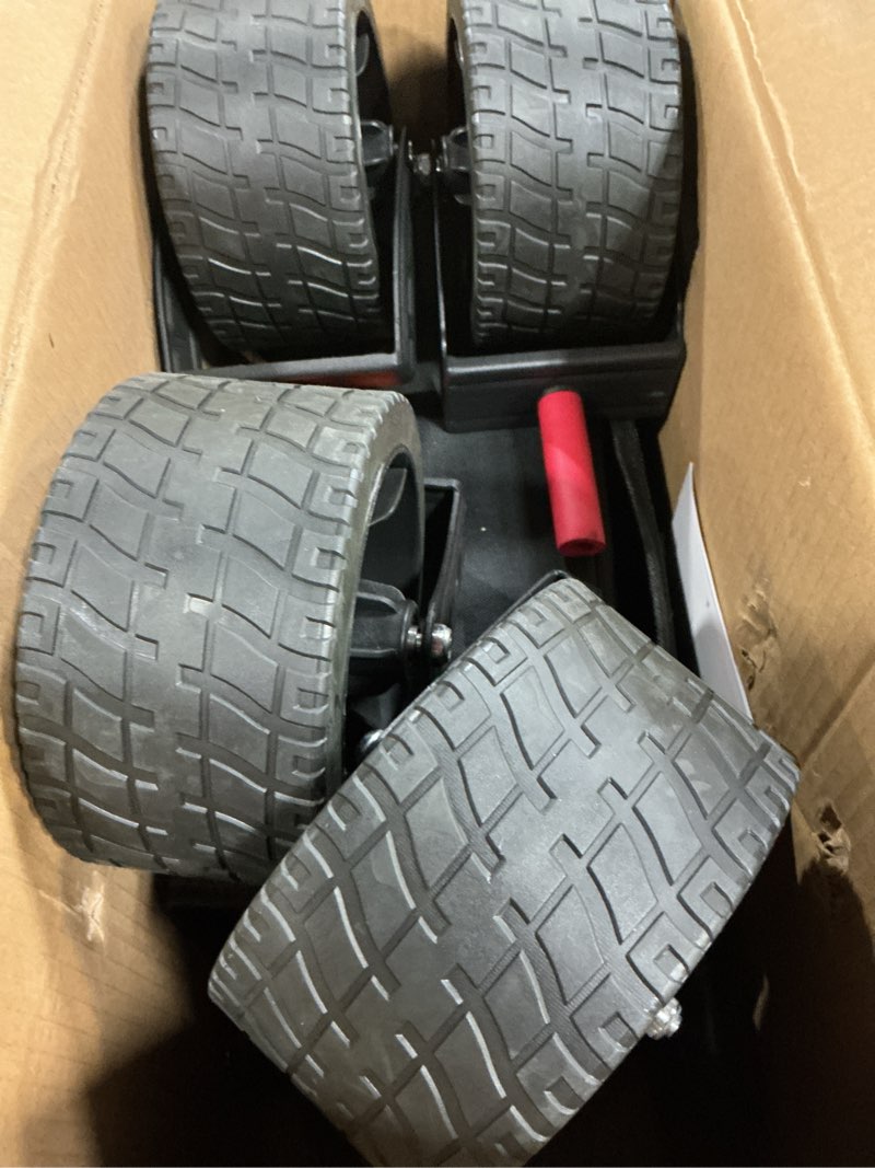 Condition photo showing Good Condition for wagon carts foldable 420lbs weight capacity collapsible wagon with big all-terrain wheels, heavy duty beach wagons cart with cup holders for camping, garden, sports, grocery pcs