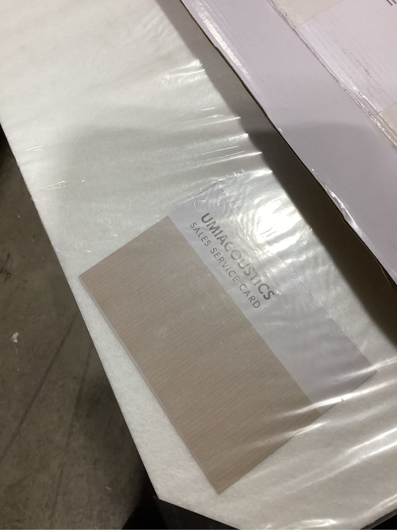 Condition photo showing New/Like New for umiacoustics 6 pcs 47.2 x 23.6 inches acoustic panel, decorative sound absorbing wall panel for office,home theater,studio,white 47.2" x 23.6" white