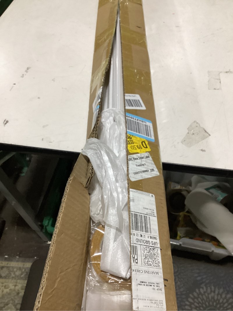 Condition photo showing As Is for peel and stick wall molding kit, accent wall panels for interior wall decor with double-sided tape, 3 set pre-cut ps wainscoting panels (50 * 40 in) 50x40 t40-2