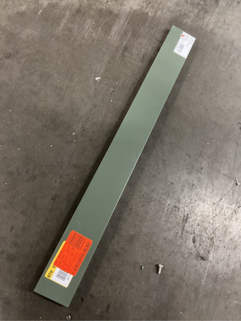 Condition photo showing As Is for avondale 3 in. w x 30 in. h cabinet filler in fern green