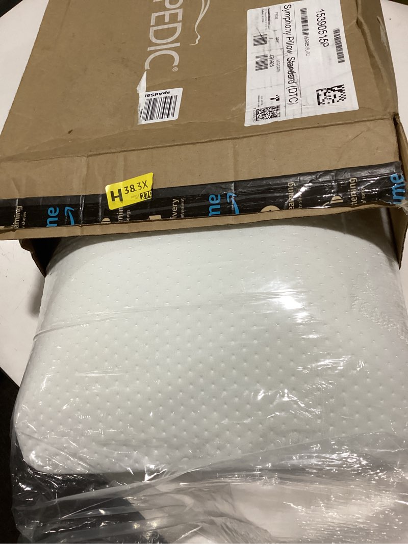 Condition photo showing Good Condition for Tempur-Pedic Memory Foam Symphony Pillow Luxury Soft Feel, Standard, White 1