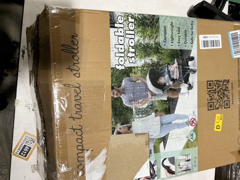 Condition photo showing Good Condition for Lightweight Travel Stroller for Baby & Toddlers - Easy Fold & Compact Stroller with Canopy, Storage Basket, Multi-Position Recline & Convenient One-Hand Fold (Grey)