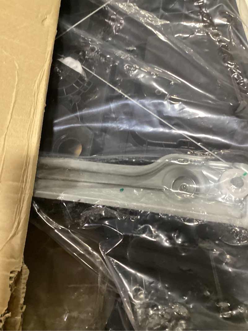 Condition photo showing As Is for front driver window regulator without motor with panel for sonata 11-14 | for 2011 2012 2013 2014 hyundai sonata, left side, 752-928 front driver side