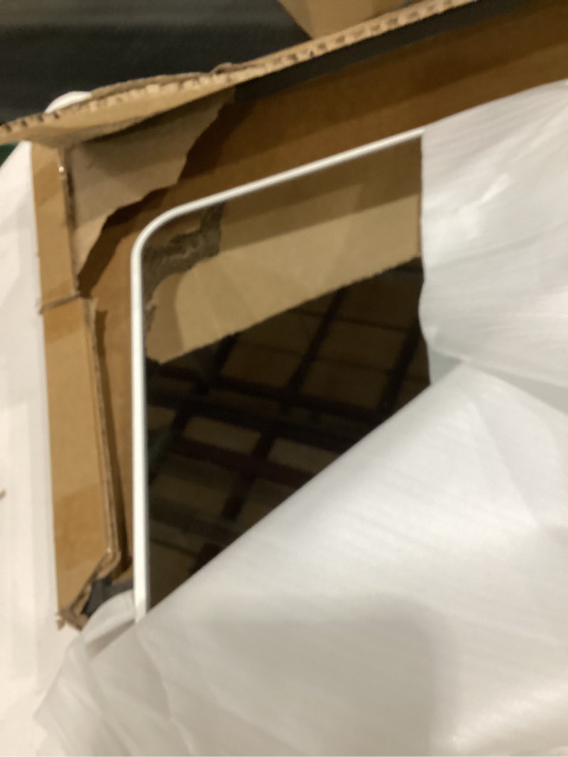 Condition photo showing Good Condition for Tanmicoshomy White Bathroom Wall Mirror, Rectangular Vanity Mirror 20 x 30 Inches for Bedroom,Living Room or Entryway(20x30 inch, White) 20x30 inch White