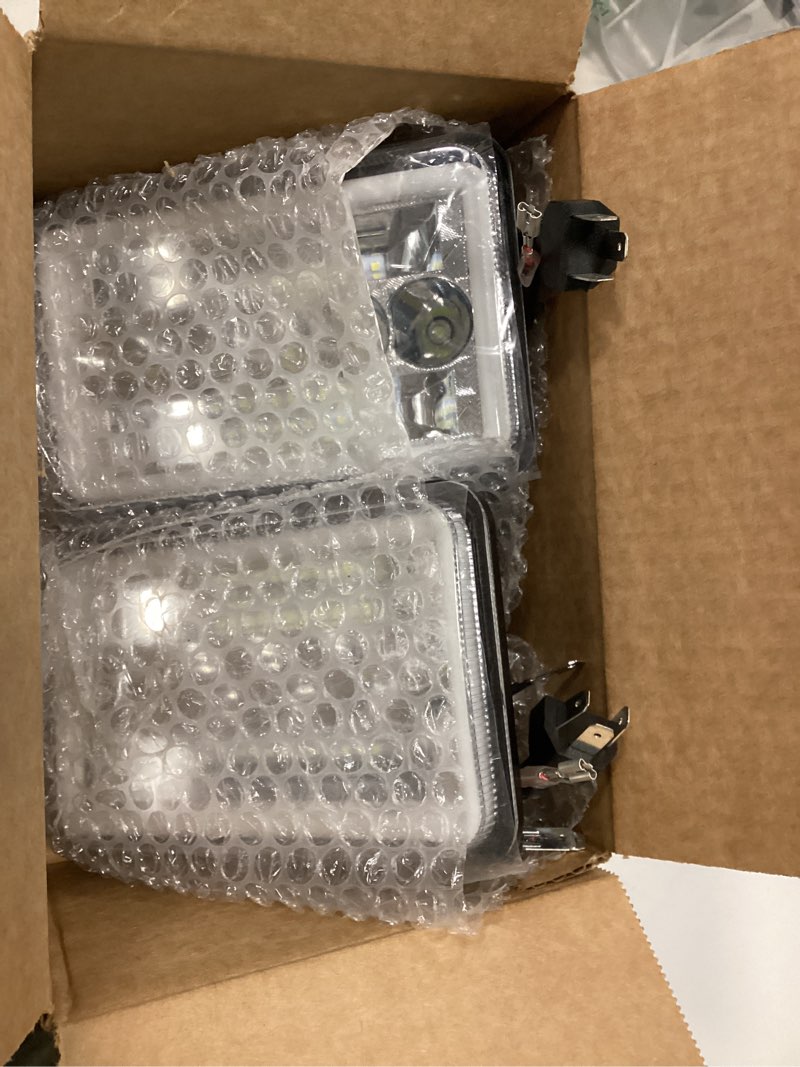 Condition photo showing New/Like New for BESTZHEYU 4x6 LED Headlights Pair with Hi-Lo Beam DRL for Chevy S10 Blazer 1994 1995 1996 1997 Peterbilt Kenworth Freightinger Probe 4x6 Inch DOT LED Headlights 2PCS