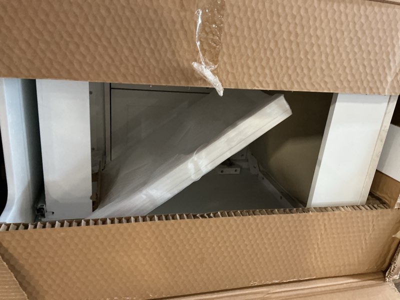 Condition photo showing Good Condition for allen + roth Crest Hill White 24-in Vanity and Faucet Bundle 