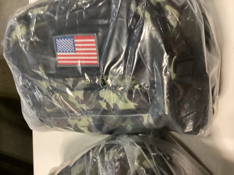 Condition photo showing New/Like New for bagenerous 39l fishing tackle backpack with rod holders & cooler,water-resistant fishing gear storage bag with protective rain cover,camouflage