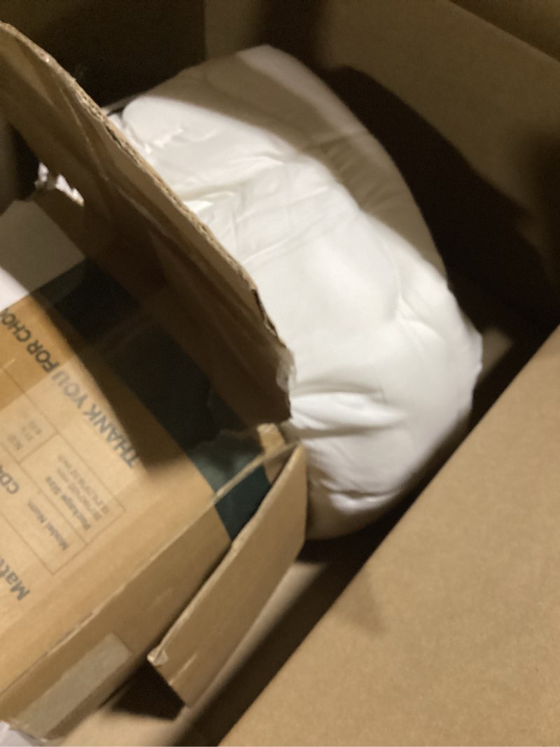Condition photo showing Good Condition for mattress topper queen, extra thick pillow top mattress pad for back pain relief, soft fluffy bed topper with down alternative filled, washable mattress cover with straps
