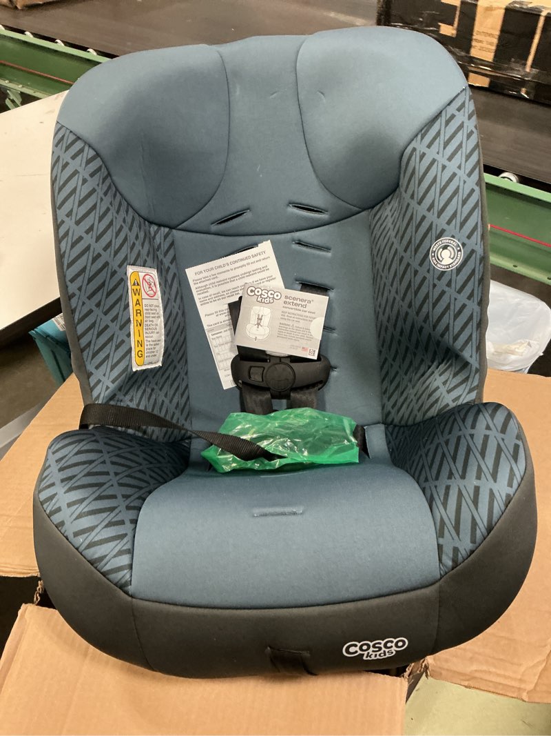 Condition photo showing Good Condition for cosco kids scenera extend infant & toddler convertible car seat, columns, blue