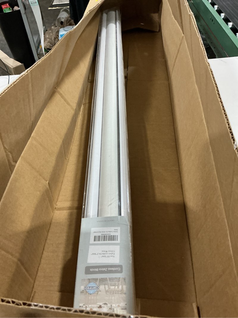Condition photo showing Good Condition for persilux cordless zebra blinds for windows (55" w x 64" h, white) free-stop windows shades dual layer light control for day and night, light filtering sheer shades for home, easy to install 55"w x 64"h white