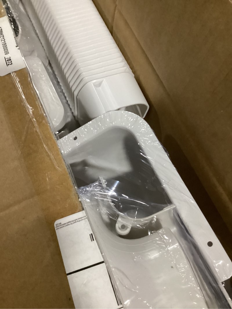 Condition photo showing Good Condition for 4'' 16 ft mini split line set cover with flexible pipe, upgrade pp heat-resistant & paintable, central ac and heat pumps-full set, no other parts needed 4'' x 16ft