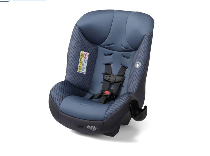 cosco kids scenera extend infant & toddler convertible car seat, columns, blue