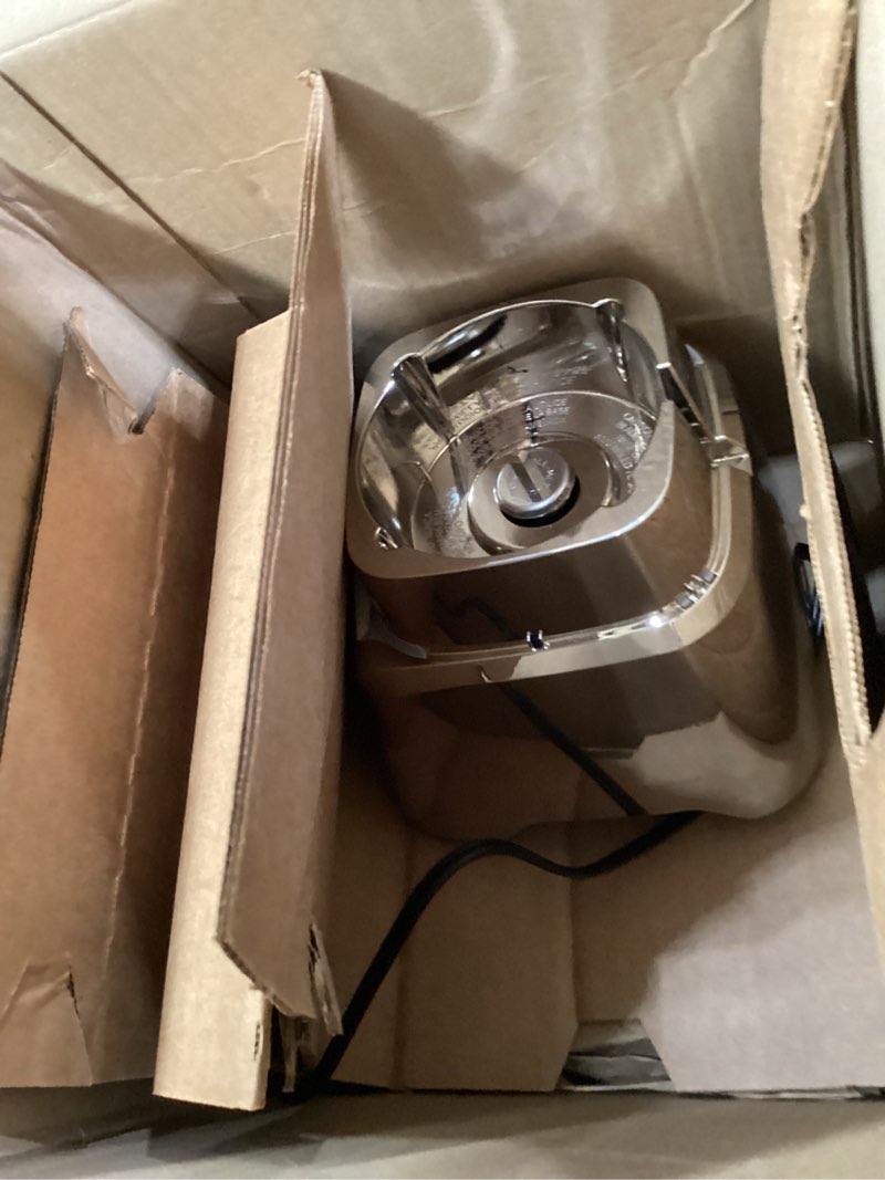 Condition photo showing As Is for *only blender bottom* Oster Pro 1200 Smoothie Blender with Glass Jar & 24oz To-Go Cup, Countertop Kitchen Blender with 7 Speeds, 1200W Power, Brushed Nickel