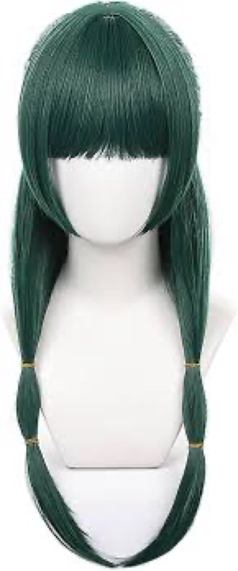 XiongXiongLe Anime Dark Green Wig Cosplay Women Costume Hair Replacement Wigs for Adult Cos Role Pla