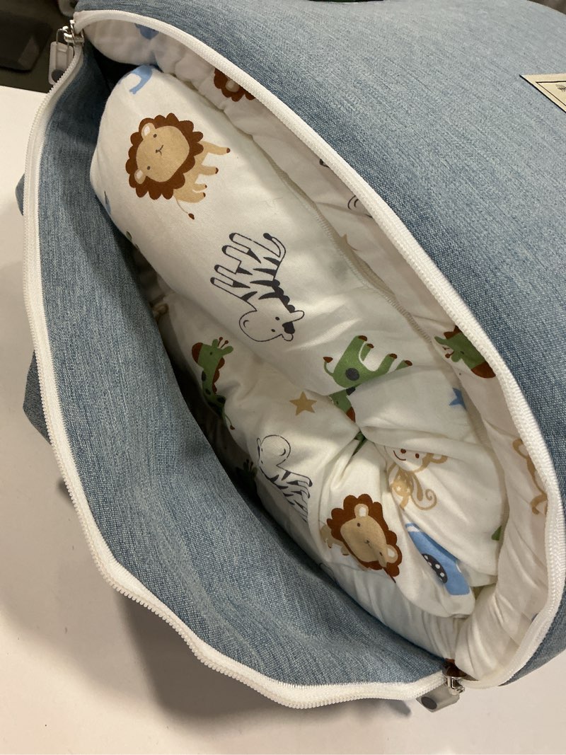 Condition photo showing New/Like New for (Similar To Photo)Baby Lounger for Newborn to Toddler 0-24 Months - Portable Infant Lounger with Breathable Cotton, Adjustable Size & Lengthen Space Travel Strap for Home, Outdoor (4.Car)