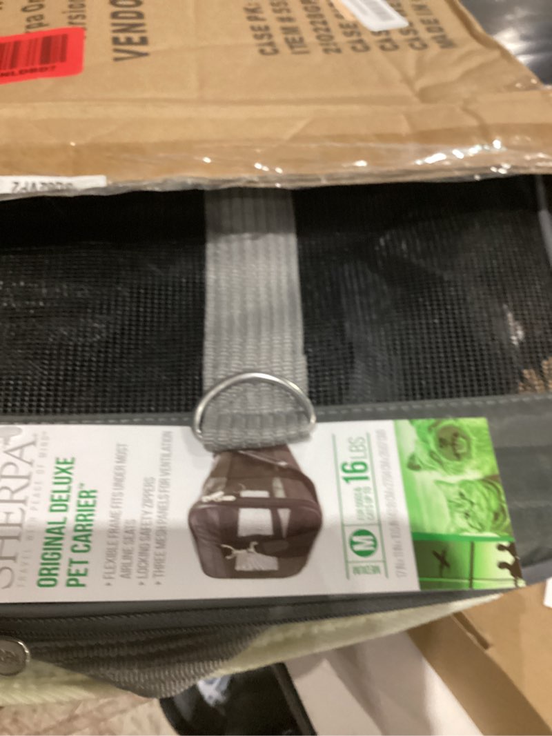 Condition photo showing Good Condition for Similar Sherpa Original Deluxe Travel Pet Carrier, Airline Approved & Guaranteed On Board - Charcoal Gray, Medium 17.0\"L x 11.0\"W x 10.5\"H Charcoal Gray