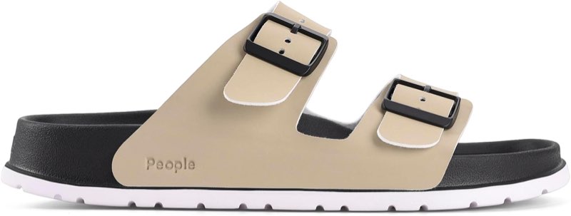 People Footwear Lennon Heritage - EVA Rubber Sandals for Men & Women, Lightweight Soft Double Buckle