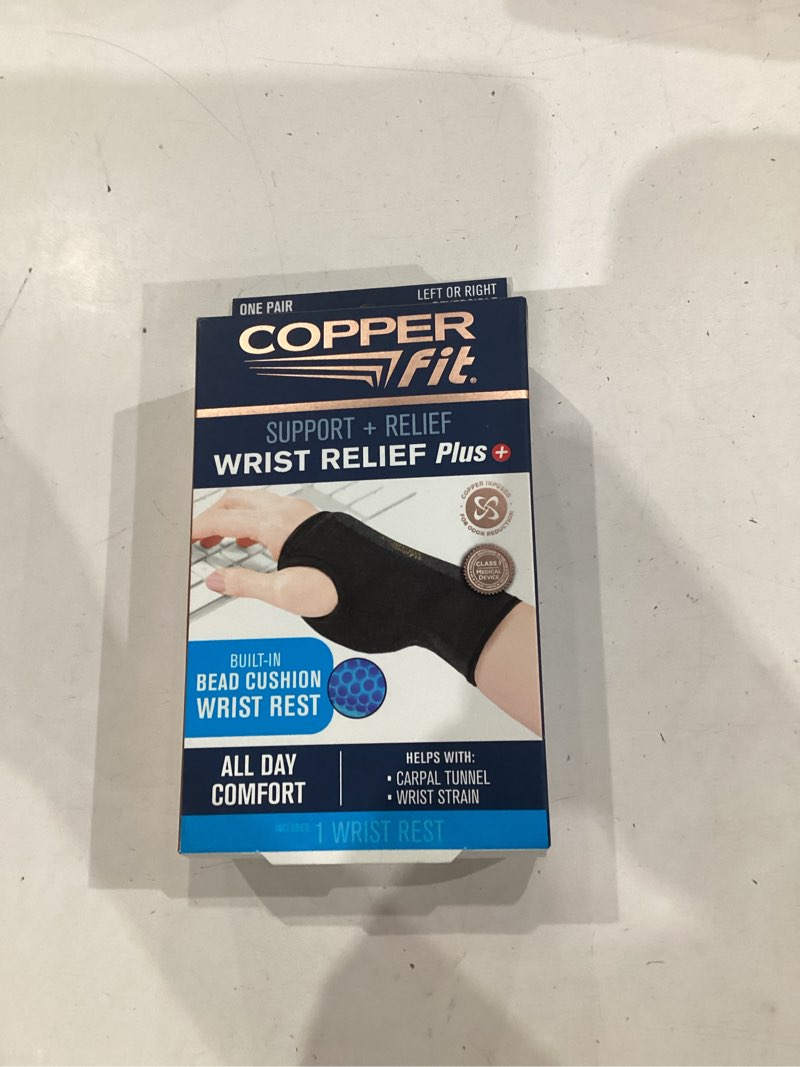 Condition photo showing Good Condition for copper fit® health wrist relief plus support | carpal tunnel | one size fits most