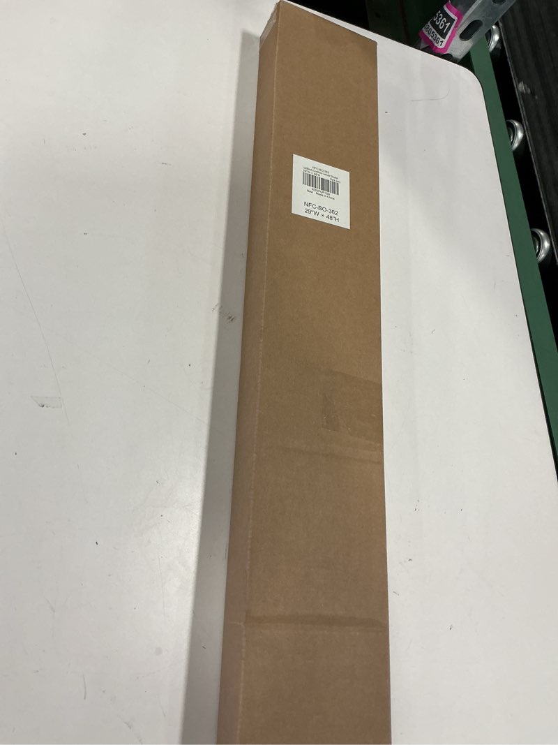 Condition photo showing New/Like New for LazBlinds Cordless Cellular Shades, No Tools No Drill Blackout Honeycomb Shades Pleated Blinds for Windows, 29'' W x 48'' H, Dark Grey Blackout-dark Grey 29'' W x 48'' H