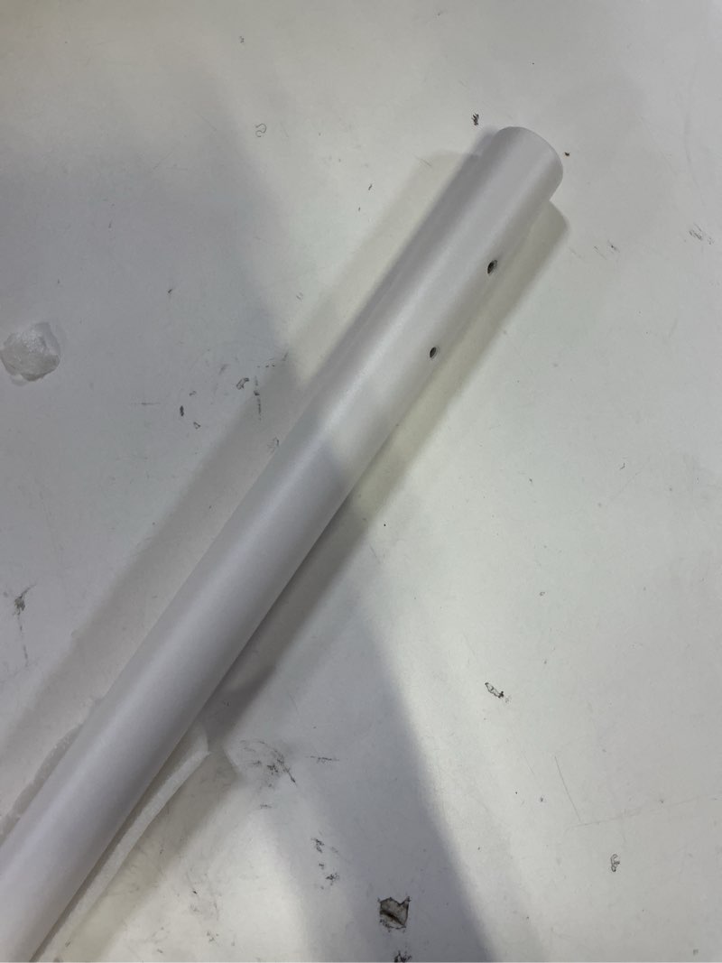 Condition photo showing Good Condition for 3 FT Heavy Duty Metal Stairs Railing Indoor White, Wall Mount Pipe Stair Handrail - Hand Rails for Indoor & Outdoor Steps, Banister Deck Porch Patio Railing, Wall Grab Bars for Seniors White 3 Feet