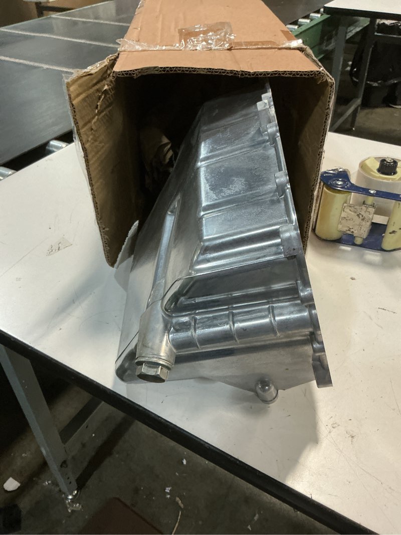 Condition photo showing Good Condition for munirater aluminum silver engine oil pan replacement for fortwo 2008-2015 replacement for 1320100013