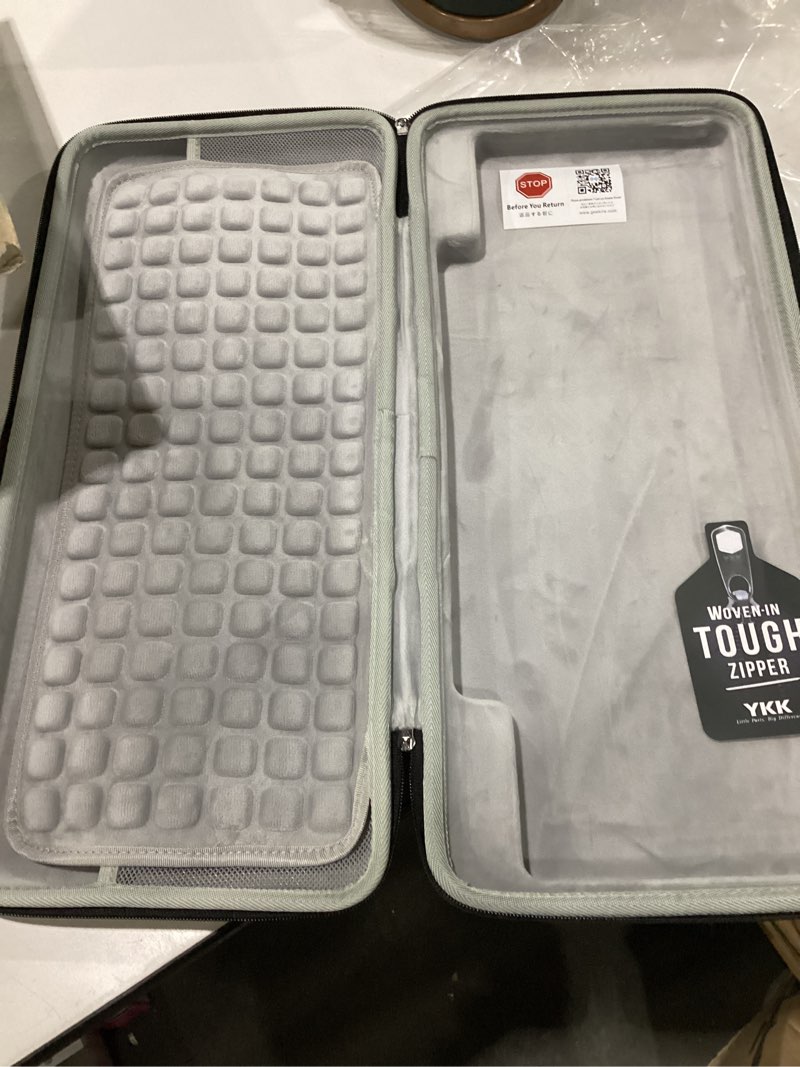 geekria full size keyboard case, hard shell travel carrying bag for 104~108 key computer mechanical 