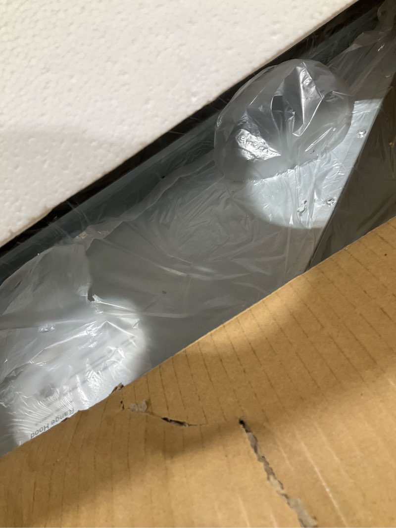 Condition photo showing Good Condition for joco 36 inch range hood insert, 900 cfm stainless steel built-in kitchen vent hood, convertible for ducted or ductless installation, 4-speed knob control, model b01-36k 36'' knob control
