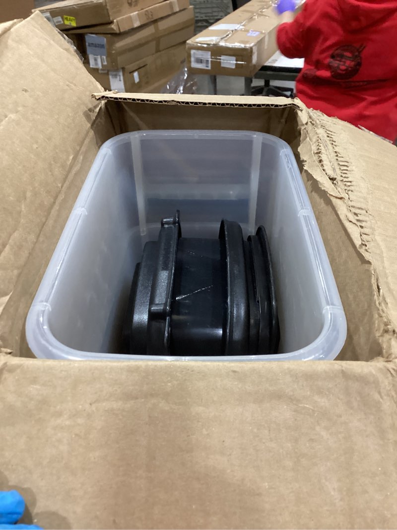 Automatic Pet Food Dispenser, Black Lid, Easy Clean Modern Design