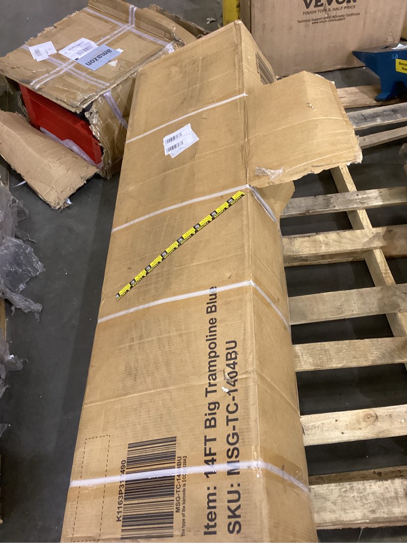 Condition photo showing As Is for 14ft trampoline