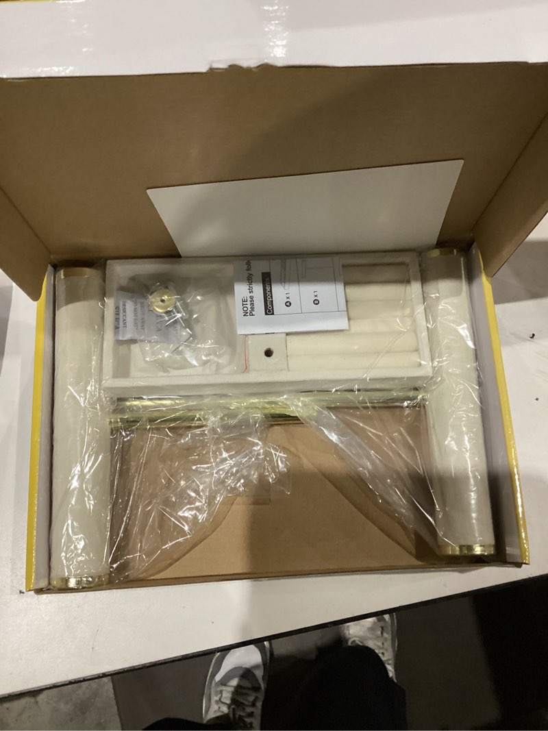 Condition photo showing New/Like New for 2 Tier Bracelet Holder Display - Detachable T Bar Beige Velvet Bracelet Holder, Jewelry Holder Organizer for Bracelet, Necklace, Earrings, Rings