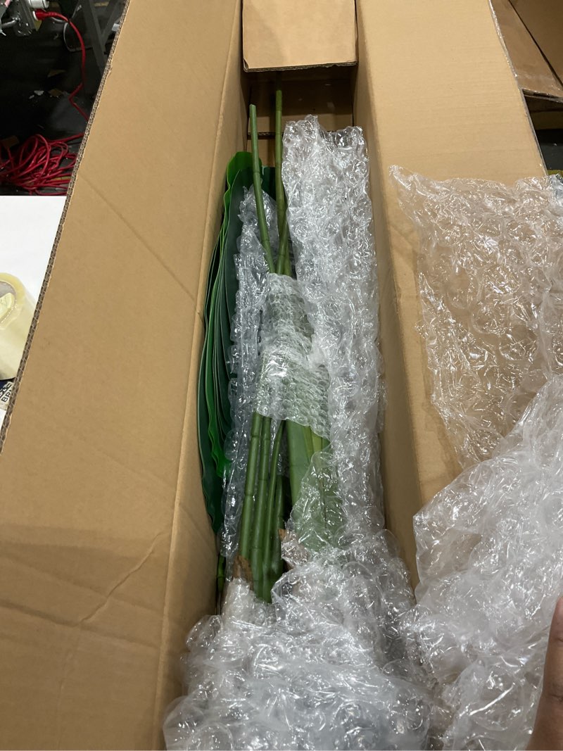 Condition photo showing Good Condition for Artificial Bird of Paradise Plant 5 Ft Tall Fake Banana Leaf Plant for Indoors and Outdoors,Faux Palm Tree with Plastic Pot for Office and Home Decor,L160