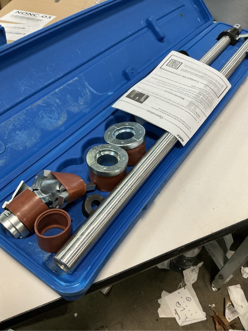 Condition photo showing Good Condition for orion motor tech cam bearing removal and installation tool set | complete camshaft bearing tool kit with 1-1/8 to 2-2/3 inch adapters, covers most domestic and import vehicles