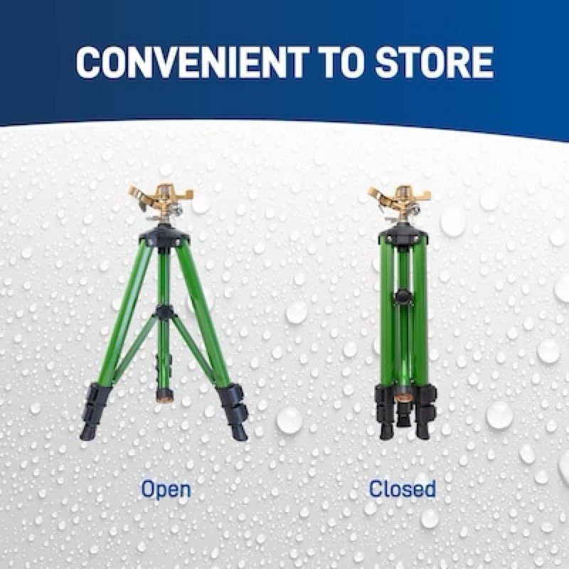 orbit sprinkler 5000-sq ft impulse tripod lawn sprinkler