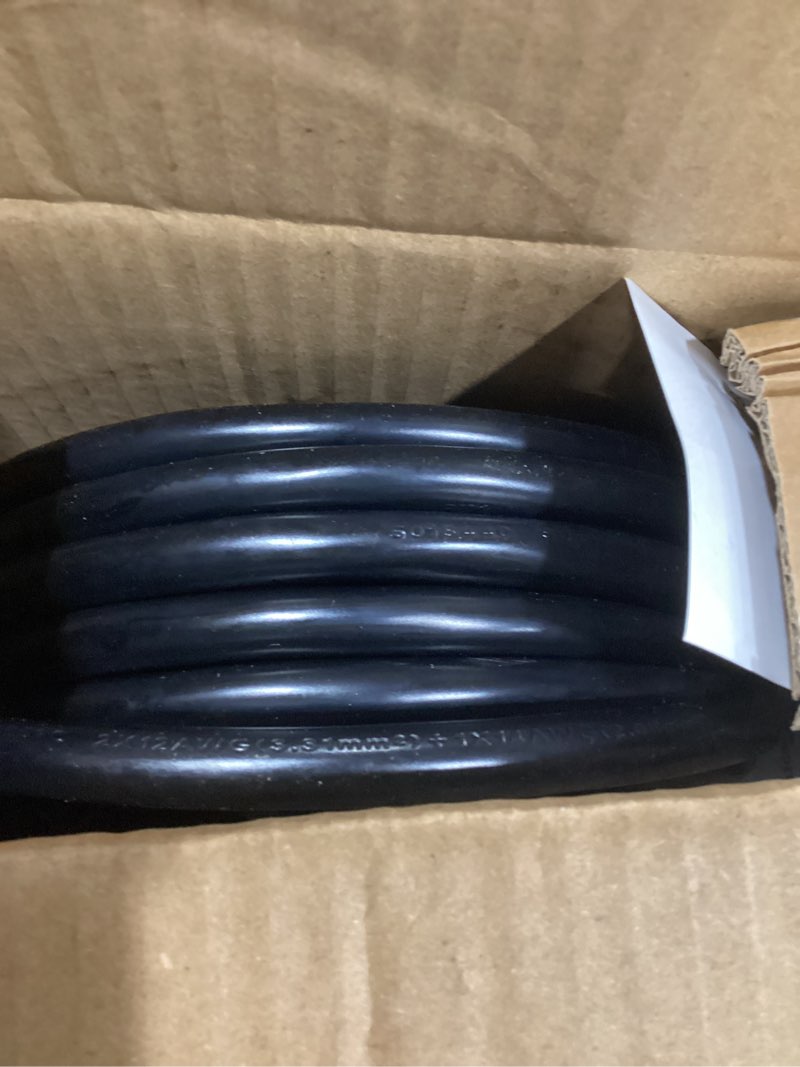 Condition photo showing New/Like New for 25ft 25 amp 12 gauge 3 prong welder extension cord, nema 6-50p to nema 6-50r, heavy duty 250v welding extension cable with led indicator?for lincoln, plasma, miller, sjtw, etl listed 12awg-25ft-led