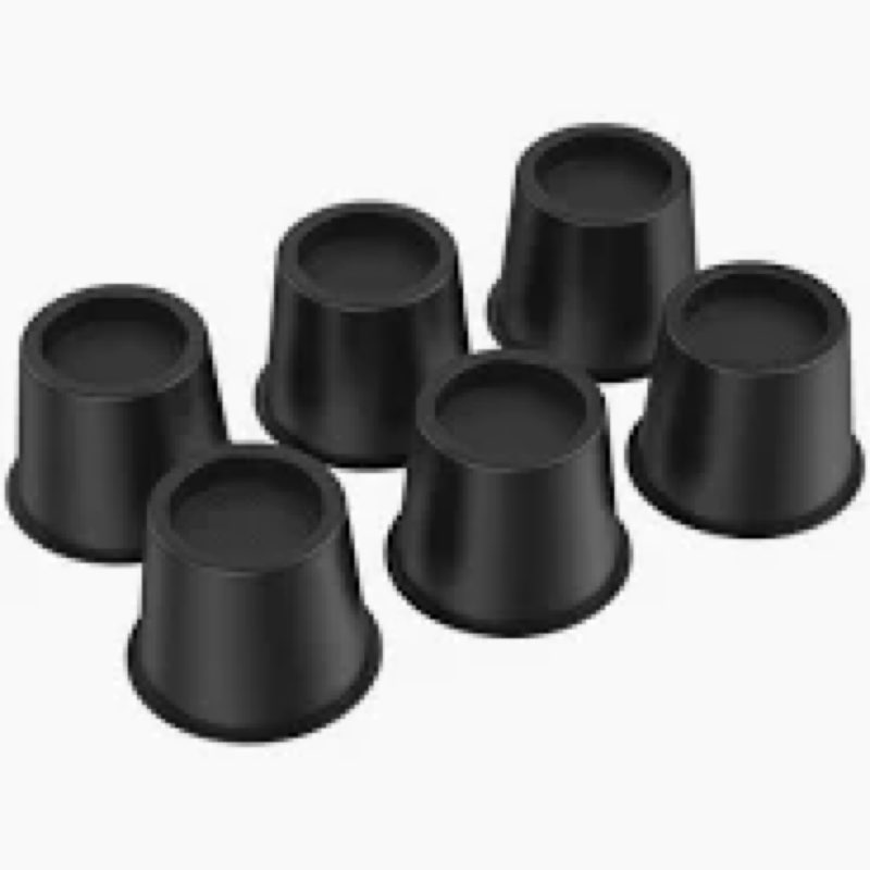 annkut bed risers 6 inch heavy duty, elevation in heights 4 or 5.8 inch round furniture risers for b