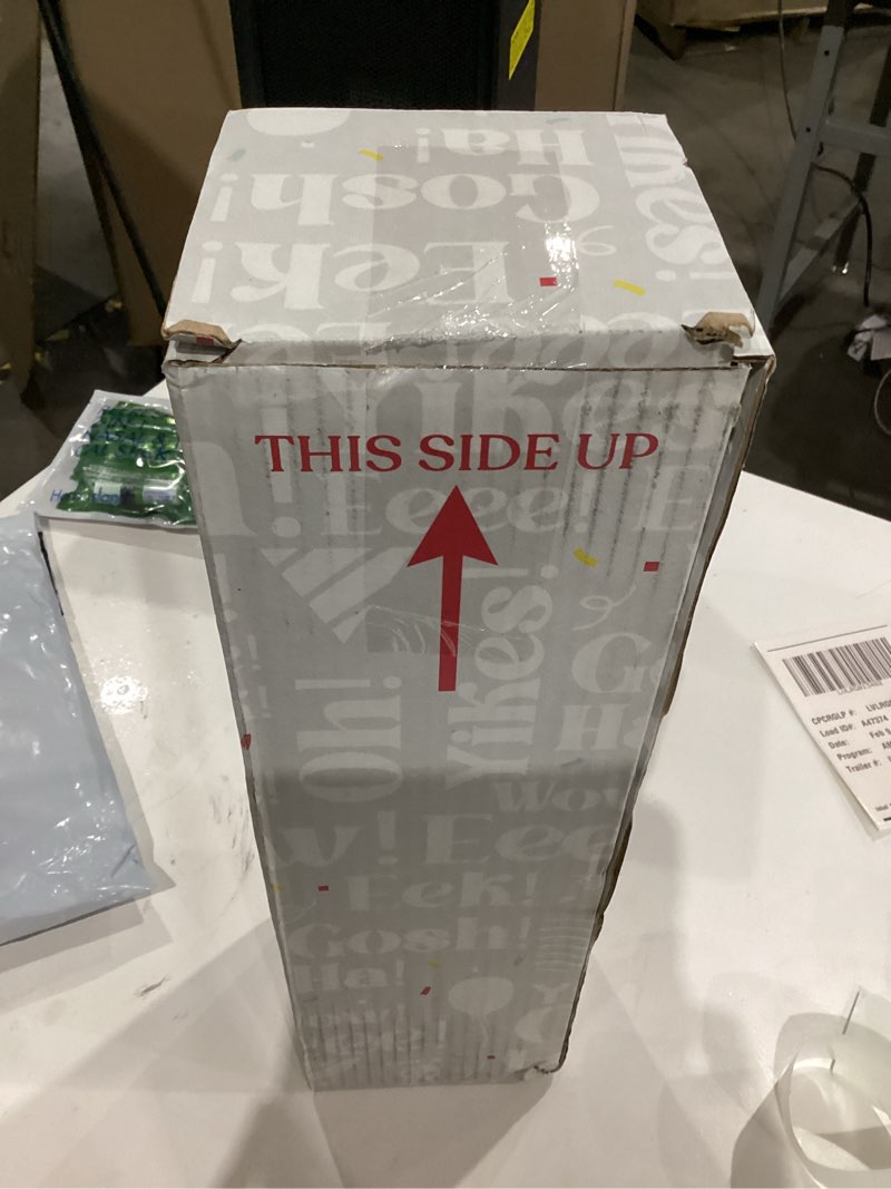 Condition photo showing Good Condition for Birthday Floral Bubble Box with Caramel White Chocolate Popcorn by Send A Cake, Ready to Gift, No Assembly Required - Unique Happy Birthday Gift for Women, Men, Sister, Mom, Dad, Best Friend