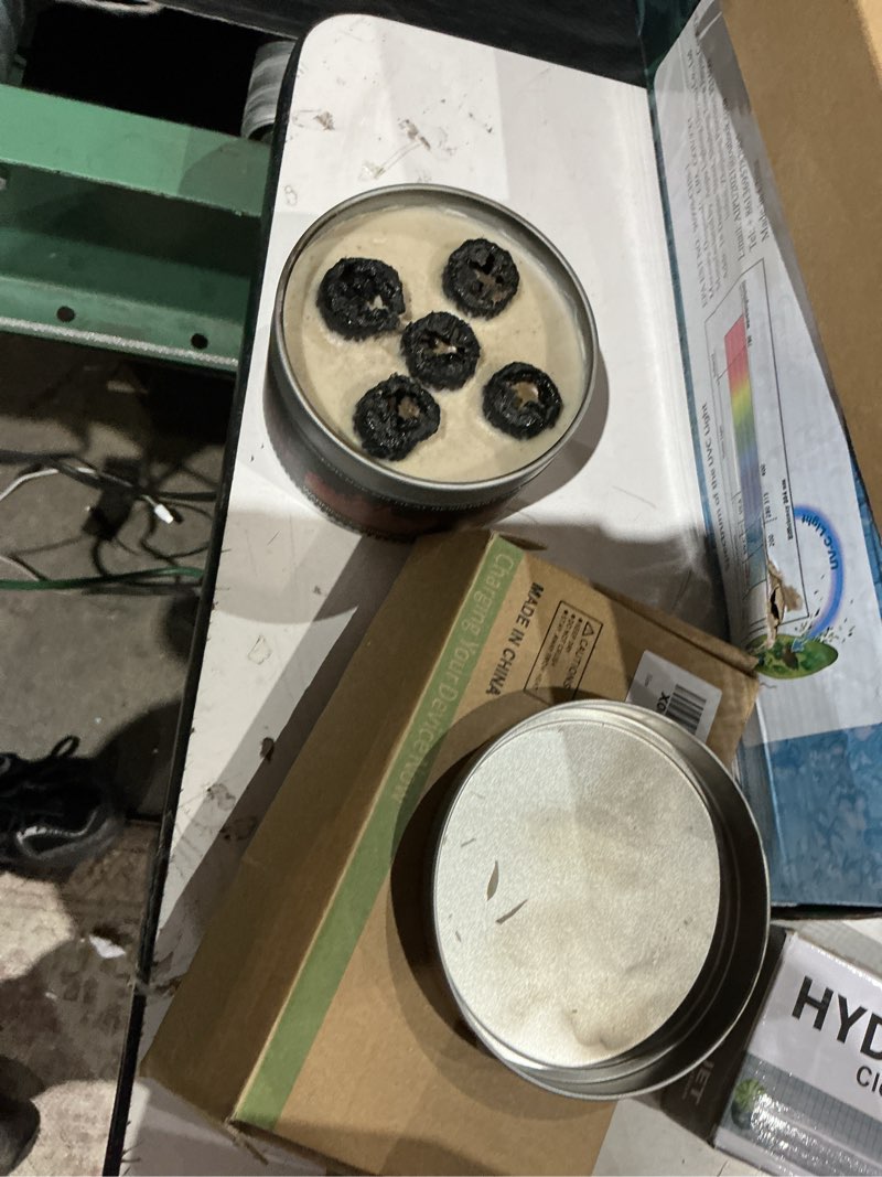 Condition photo showing As Is for mr mirye portable smores fire pit - 3-5 hours burn time, mini fire pit for outdoor camping, picnics, backyard & travel, no embers, lightweight smores maker with portable firepit bonfire design portable campfire