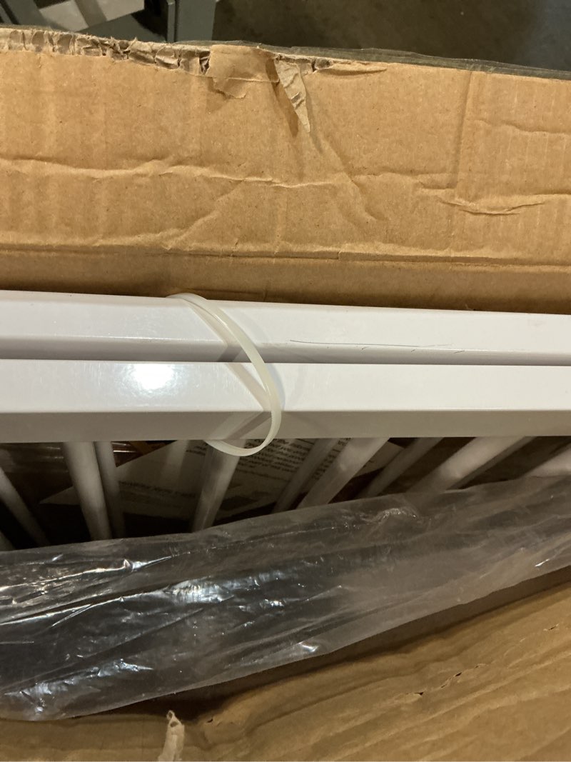 Condition photo showing New/Like New for extra wide baby gate with door 62-70 inch pressure mounted, auto close child baby gates for doorways no drill, walk through dog gate indoor for the house, white