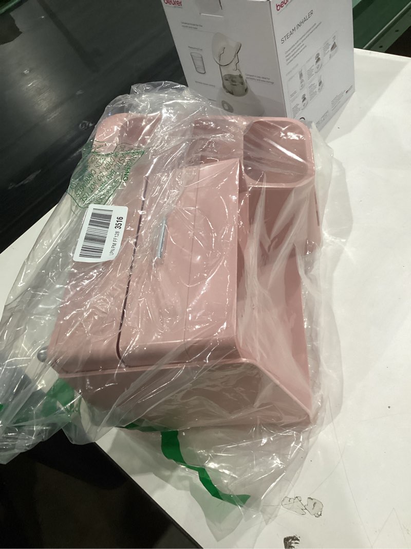 Condition photo showing New/Like New for Makeup Organizer with Drawers,Large Capacity Countertop Organizer for Vanity,Bathroom and Bedroom Desk Cosmetics Organizer,Easy To Storage Skincare,Brushes,Lotions,Lipstick (All Pink)