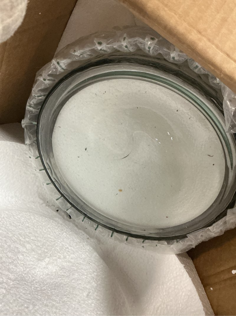 Condition photo showing New/Like New for The Water Machine All Glass Purifier - Gravity Fed Water Filtration System with Activated Carbon Filters, Off Grid Emergency & Home Survival Portable Countertop Filter with Wooden Stand - 3 Gallon With Stand