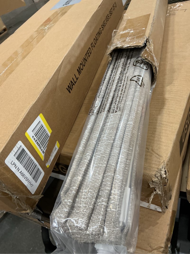 Condition photo showing New/Like New for unishades no tools no drill cordless roman shades for indoor windows 100% blackout, for window size 36" w × 48" h beige beige 36" w × 48" h