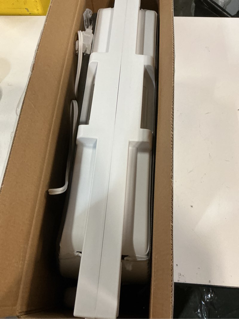 Condition photo showing As Is for Comfort Zone Twin Window Fan with Reversible Airflow Control, 9 inch, Auto-Locking Expanders, 2 Speed Fan, Dual Fan, Exhaust, Airflow 9.84 ft/sec, Ideal for Home, Kitchen, Bedroom & Office, CZ319WT White 9"