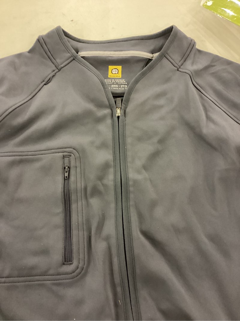 Condition photo showing New/Like New for WonderWink Womens Fleece Full Zip Vest XX-Large Pewter