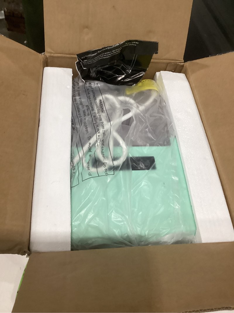 Condition photo showing Good Condition for similar to stock photo euhomy nugget ice maker countertop with handle, ready in 6 mins, 38lbs/day, removable top cover, self-cleaning, portable chewable ice maker with basket, scoop, for home/rv/party/camping (black)